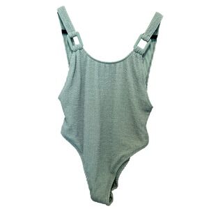 Aerie One Piece Cheekiest Swimsuit M NWT‎ Shimmer Textured Mermaidcore Vacation